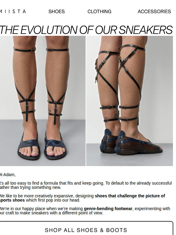 The evolution of our sneakers