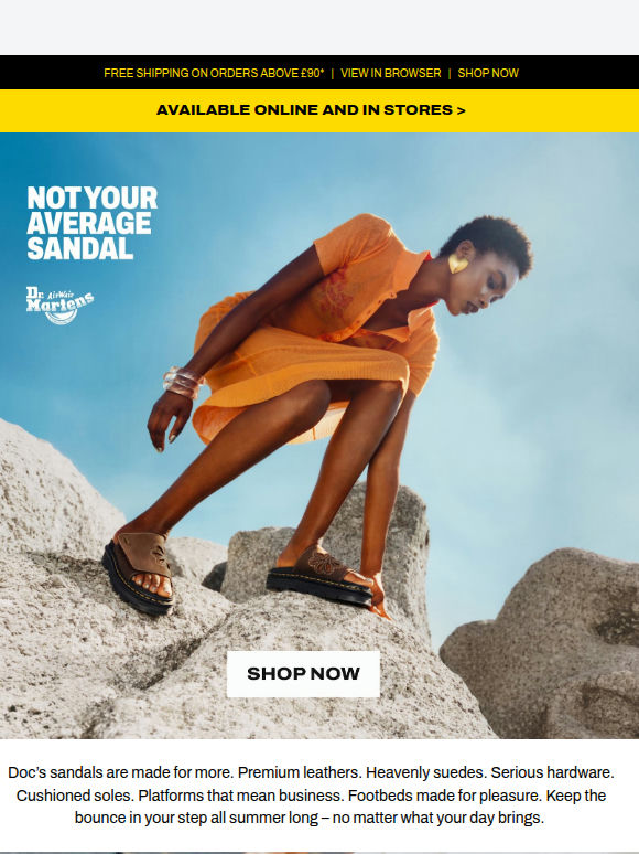 Sandals designed to keep up