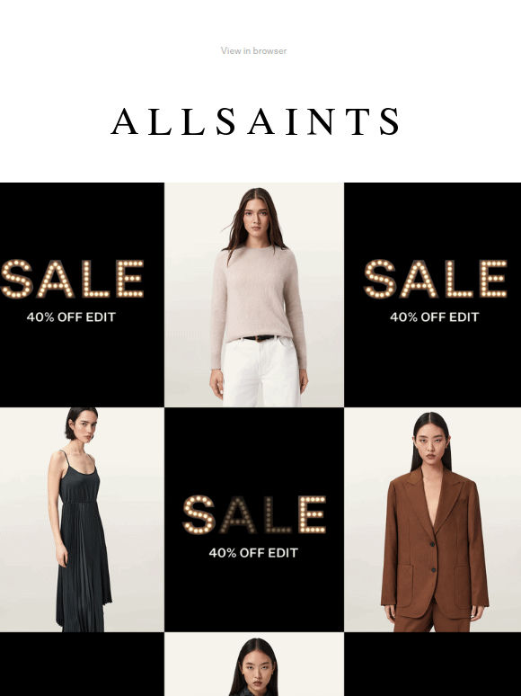 Sale: 40% Off Edit