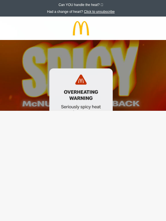 Spicy McNuggets® are back