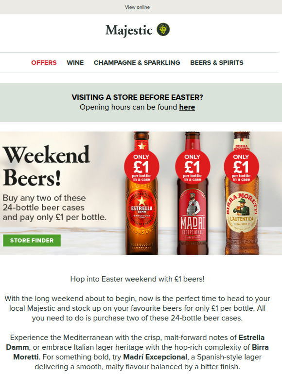 £1 beers for Easter!