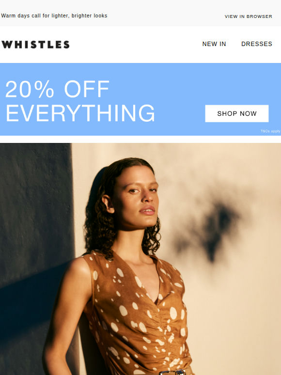 New arrivals with 20% off*