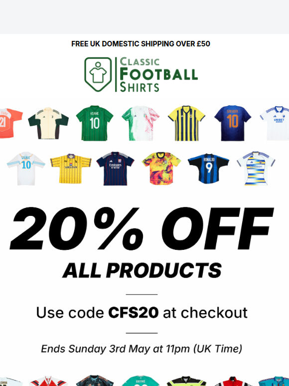 Up to 55% Off Classic Clearance 🫨