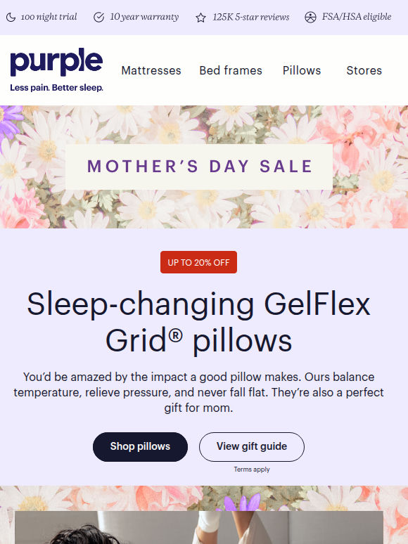 Moms LOVE Purple pillows