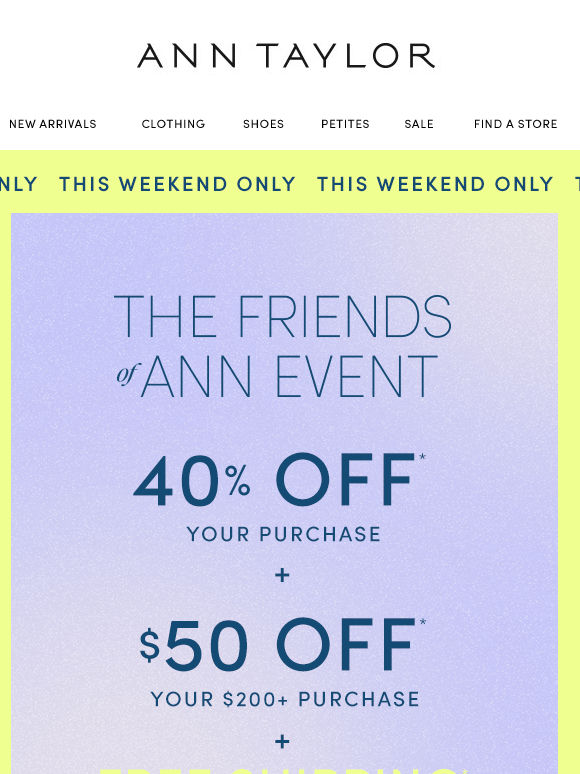 PSA: Everything Ships Free (This Weekend Only!)*