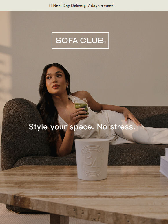 Next Day Delivery sofas? Sounds unreal. We know.