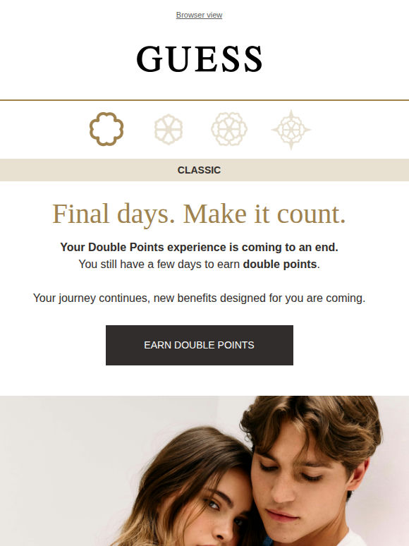 Last days to earn double points