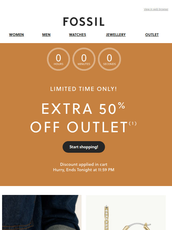 LAST HOURS! LAST HOURS! 50% on OUTLET