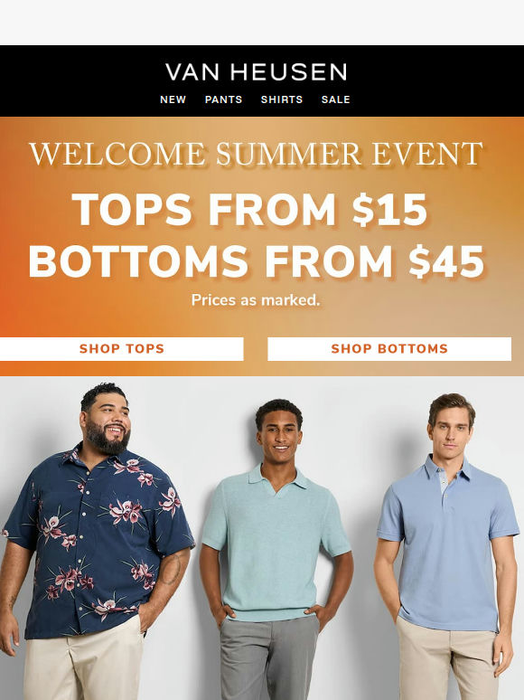 Tops Starting at $15 😎