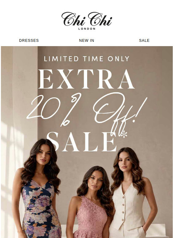 Extra 20% off sale!