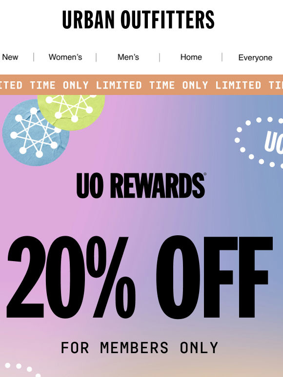 20% OFF MEMBERS ONLY 🤝