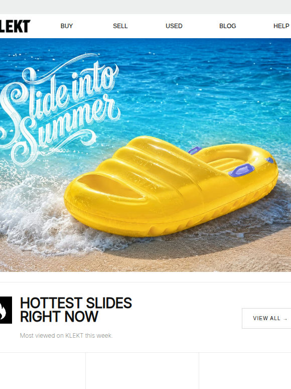 Summer’s coming. Slides are moving.