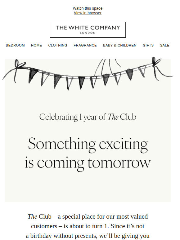 Something exciting is coming tomorrow...