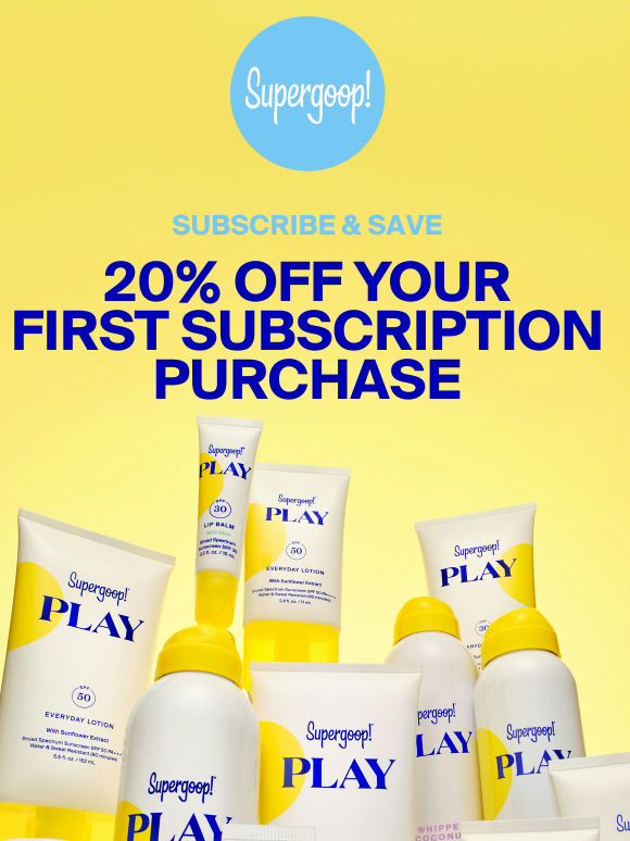 Your first Subscribe & Save order is 20% off ☀️