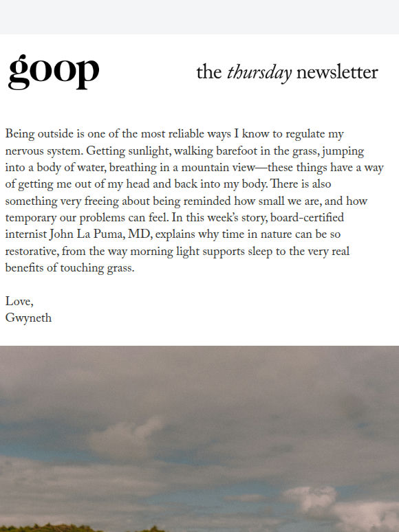 the Thursday newsletter