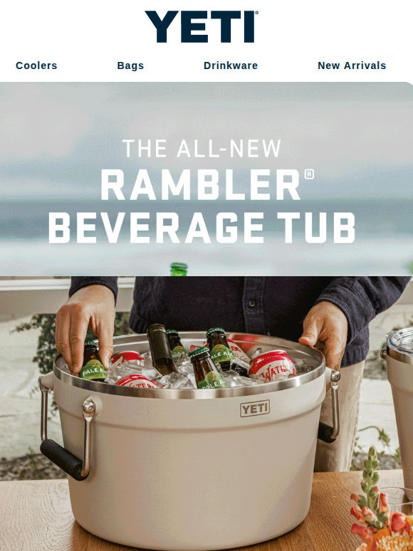 Meet The New Rambler® Beverage Tub