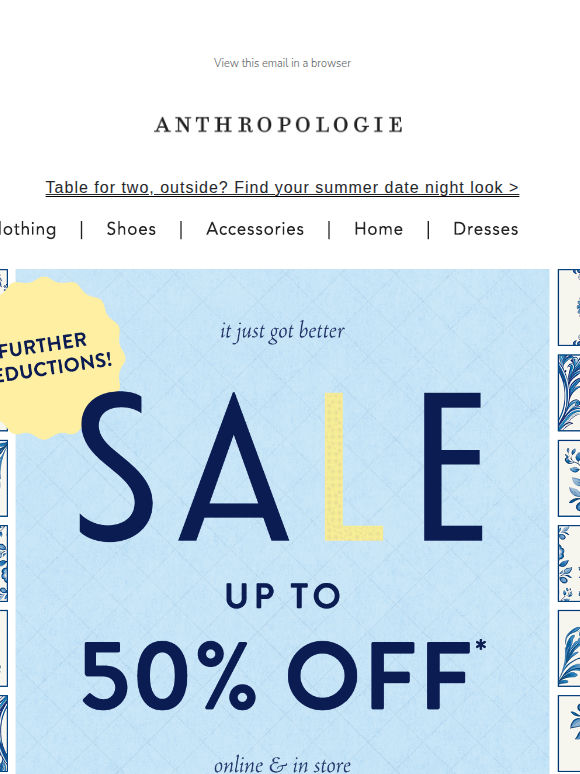 NEWS FLASH: more of sale is even less