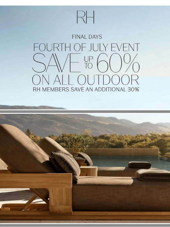 All Outdoor Now on Sale: Final Days to Save Up to 60%. Members Save an Additional 30%.
