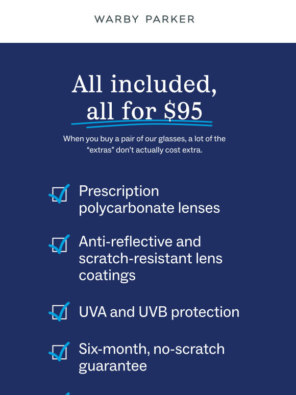 Still starting at $95