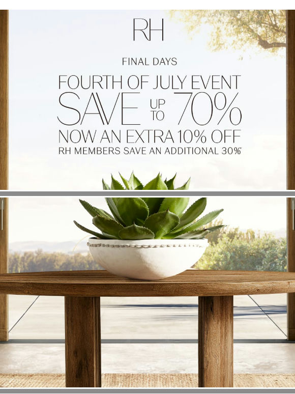 Save Up to 70% Now an Extra 10% Off During the 4th of July Event