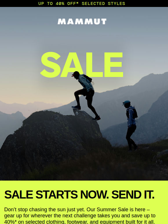 Summer Sale – up to 40% off now on ☀️🙌