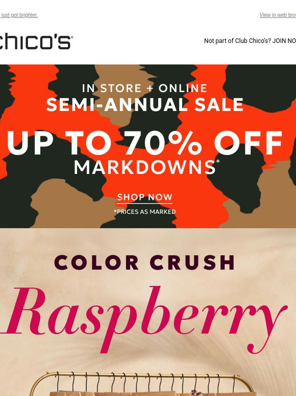 New Color Crush 🩷❤️ + up to 70% off