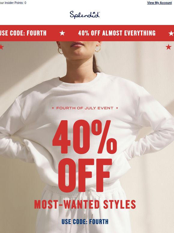 40% OFF Closet Staples