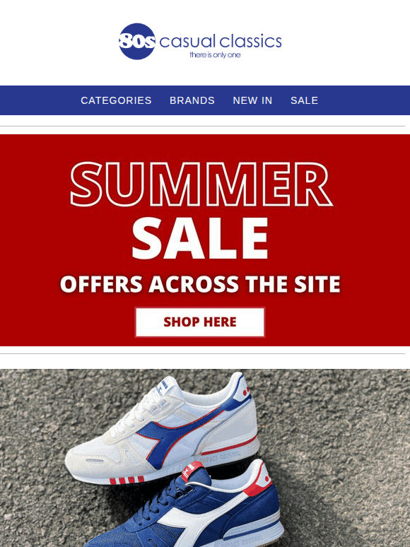 Summer Sale Now On - Offers Across Trainers and More