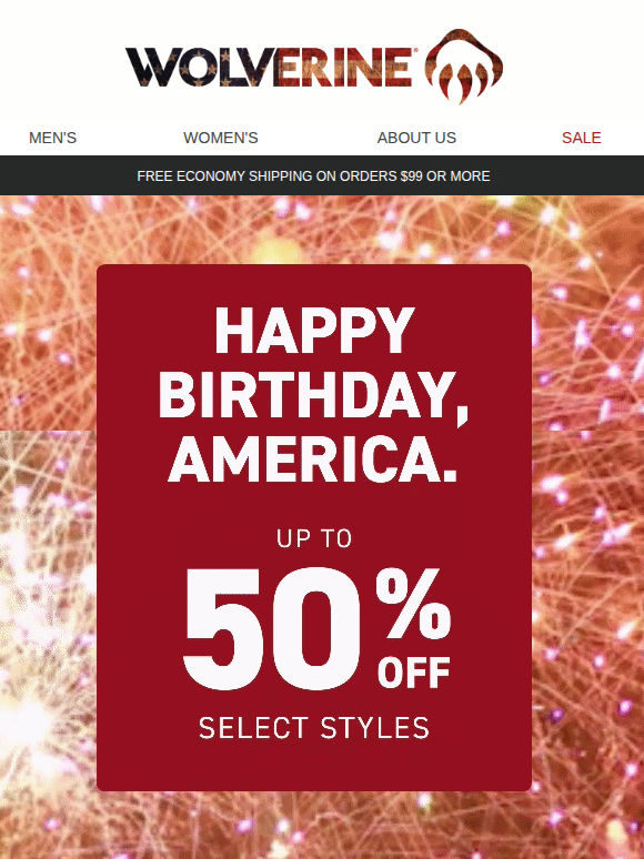 From Jobsite to Fireworks: 50% OFF BOOTS