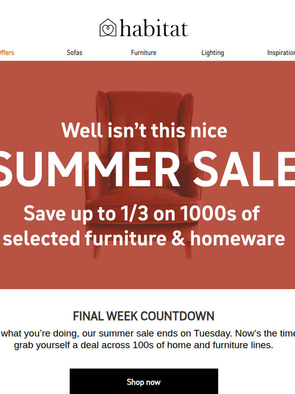 Less than a week of summer sale left...