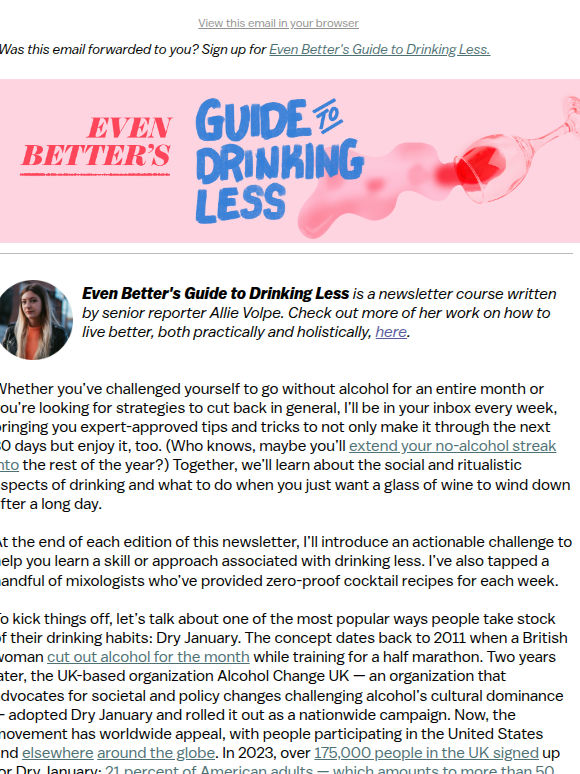 Week 1: A sober starter kit