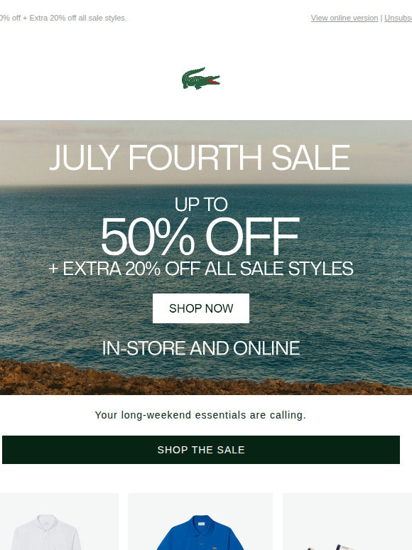 July Fourth Sale!