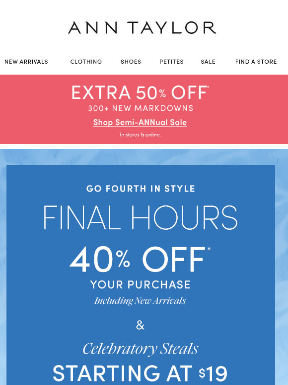 Last Call For $19 Tees, $29 Shorts, $39 Tops & (Much) More