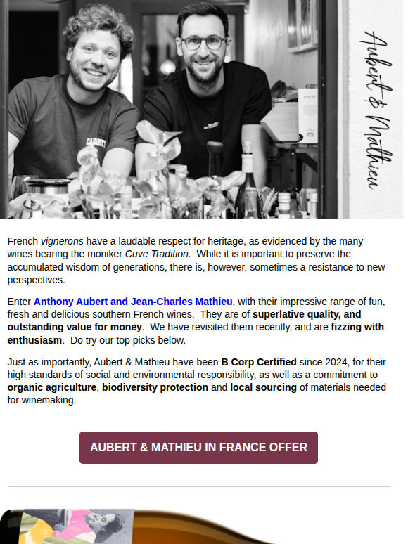 Sacré Bleu!  French AND innovative.