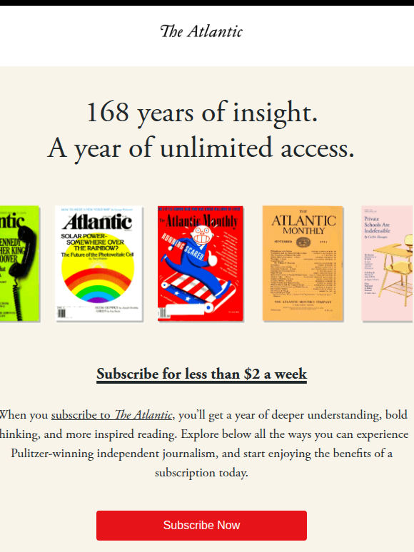 168 years of inspiration. A year of unlimited access.
