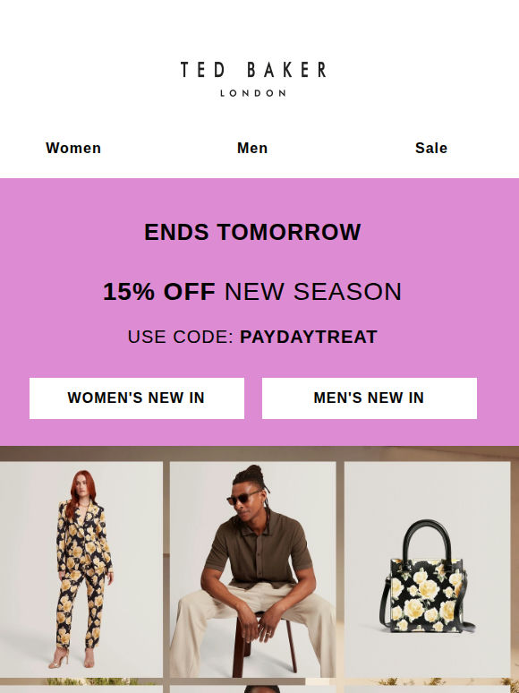 15% Off New In + Extra 10% Off Sale & Outlet