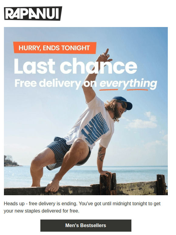 Last Chance For Free UK Delivery