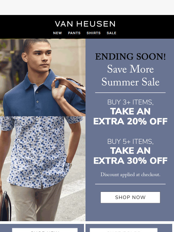 Ending Soon → Save More Summer Sale