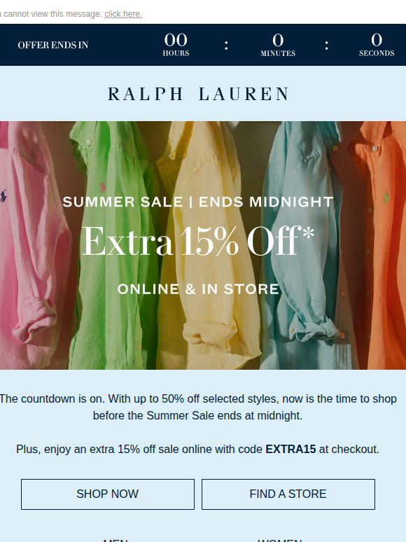 Up To 50% Off Ends Midnight