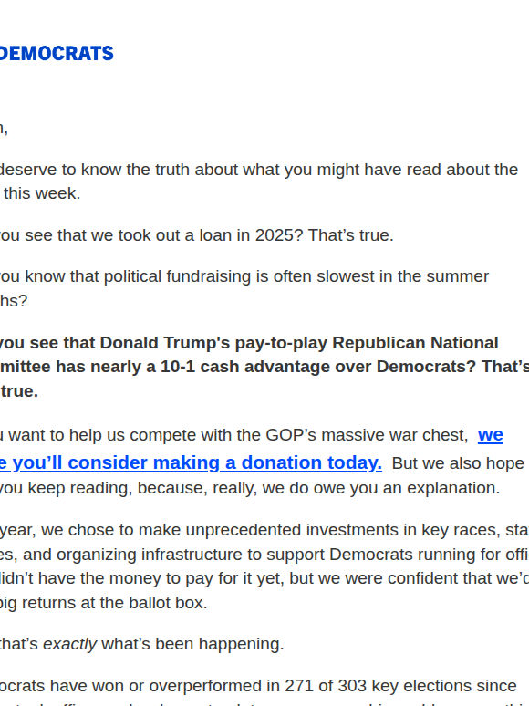 The truth about the DNC: