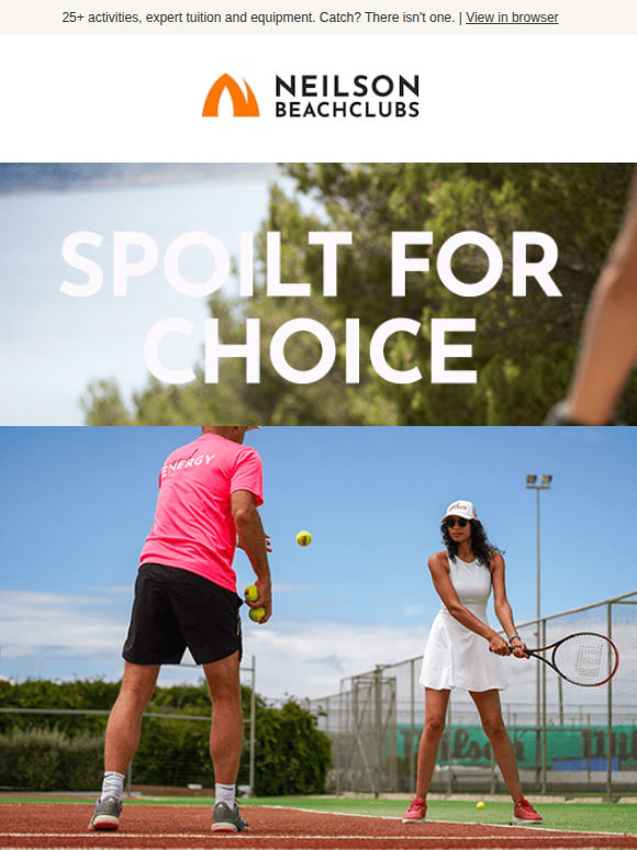 No better time to try something new - from £749pp