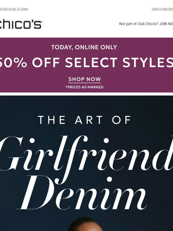 The Girlfriend Denim Gallery is Open + 50% Off Select Styles