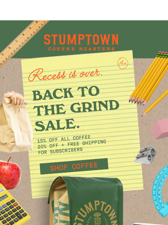 The coffee you need is on sale