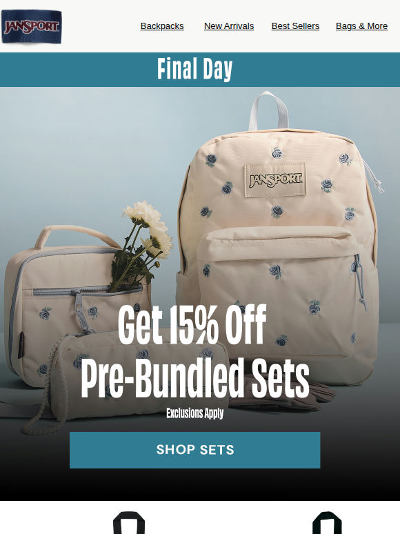 Final Day! 15% Off Pre-Bundled Sets!