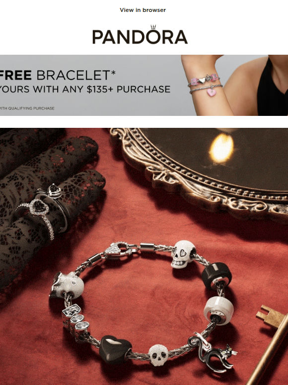 Don't ghost your FREE bracelet 👻 with qualifying spend