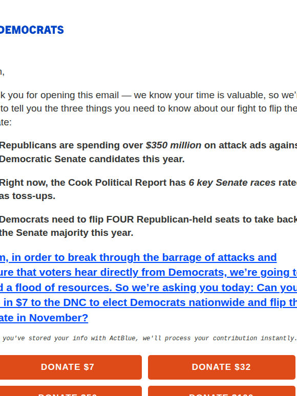A barrage of attacks