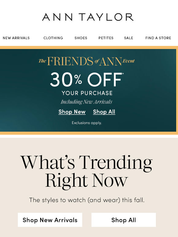 Fall Newness Is Here! (And 30% Off Your Purchase)