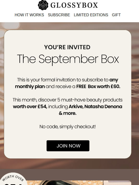You're Formally Invited: Preview the September Box ✨