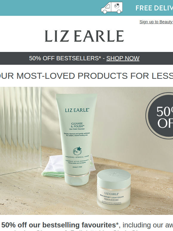 Save 50% on your favourites