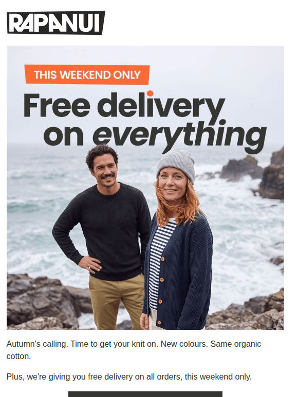 Free UK Delivery On Autumn Layers
